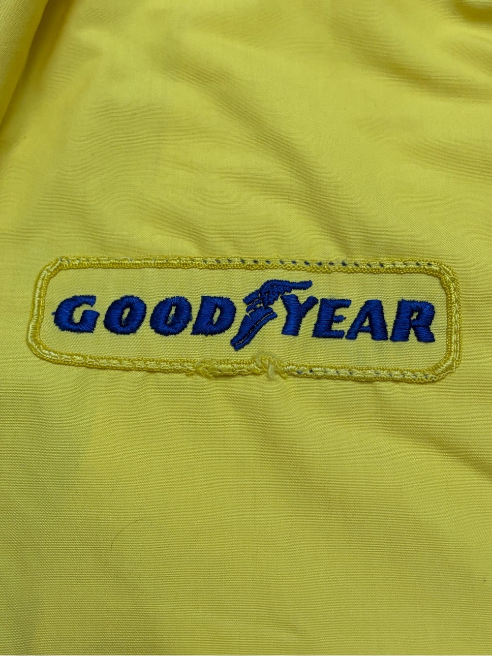 Vintage Goodyear Yellow Racing Zip-Front Jacket - Picture 6 of 6